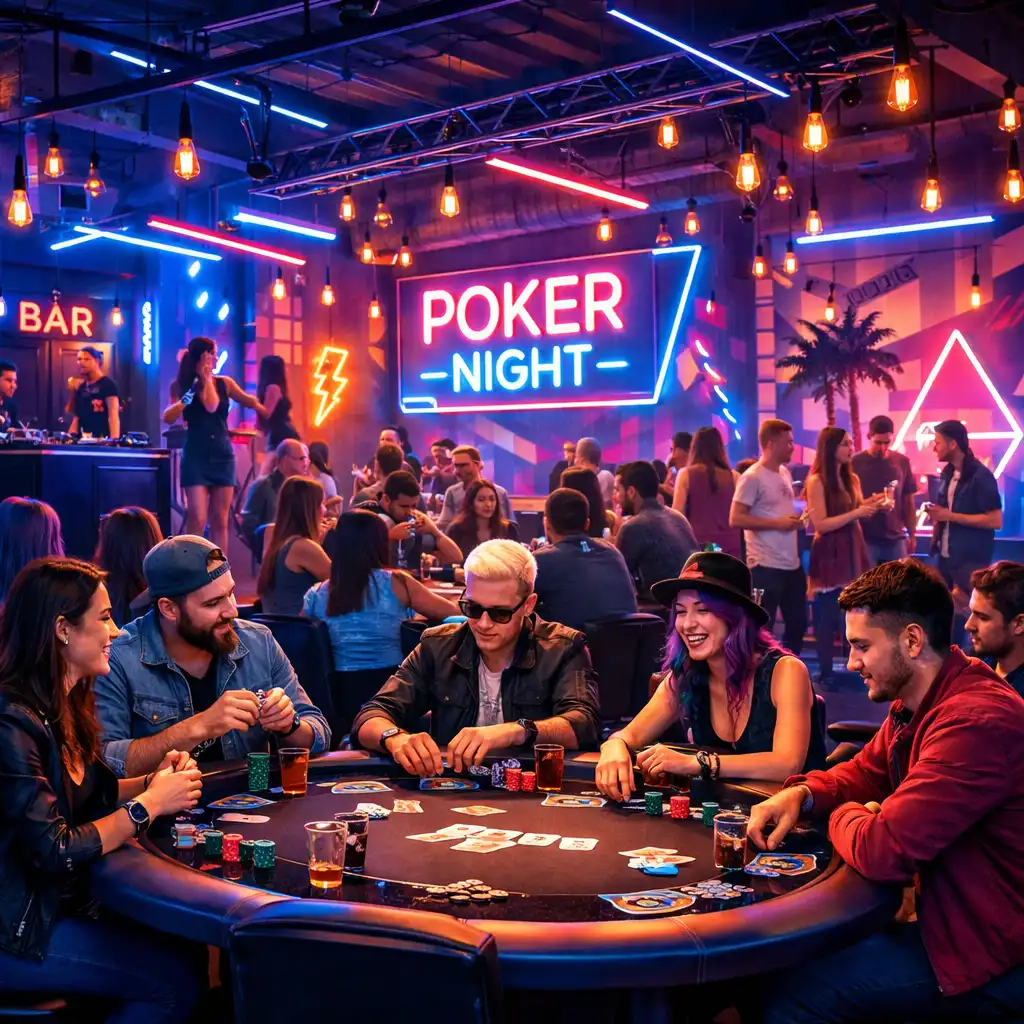 URBAN PARTY SPACE exkluzív póker est modern városi környezetben